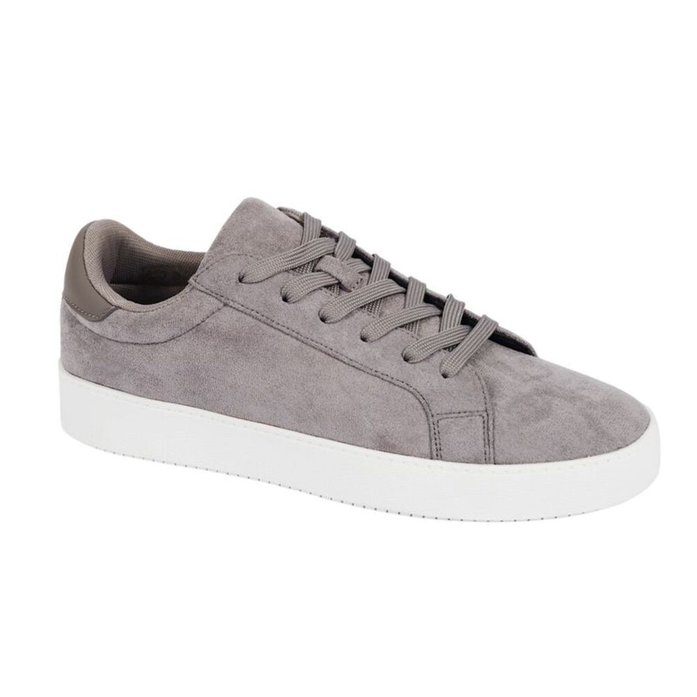Brave Soul Mens Sebsu Faux Suede Sneakers / Gray